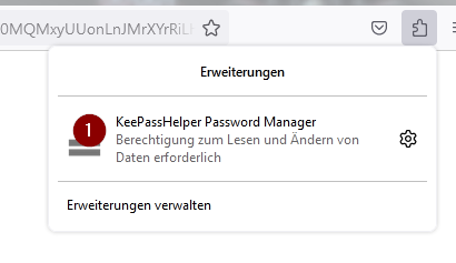 KeePassHelper konfigurieren