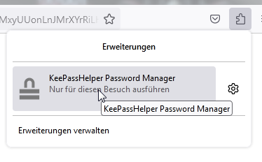 KeePassHelper konfigurieren localhost-Zugriff gewähren